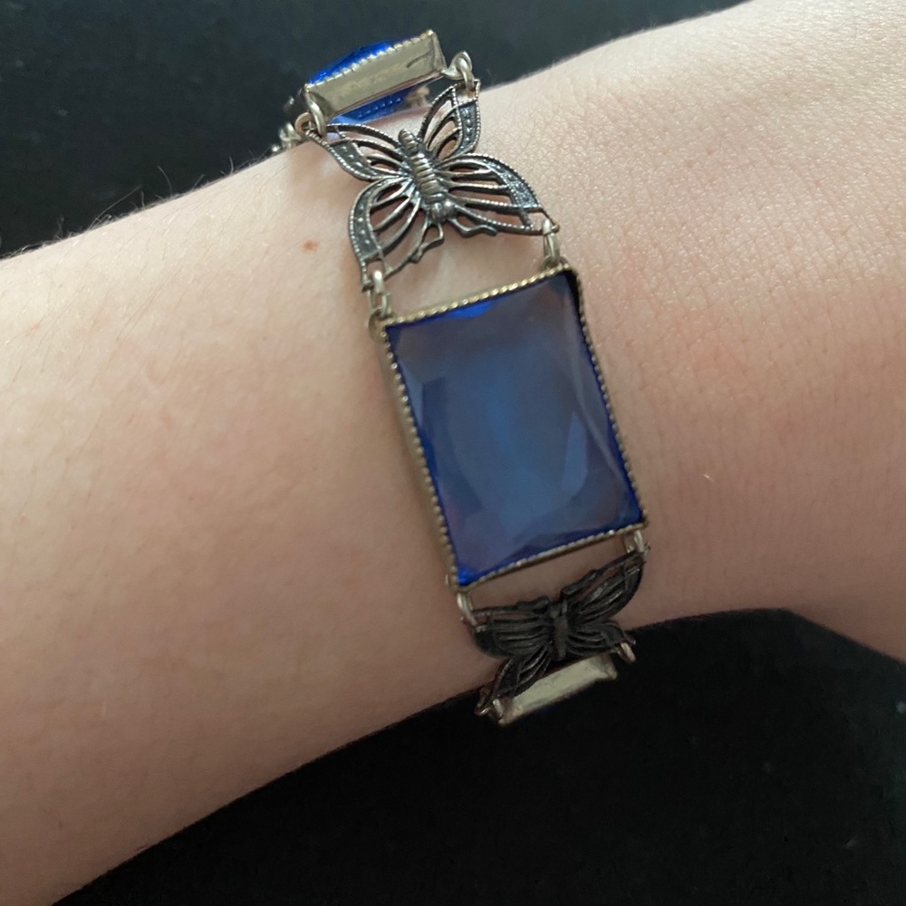 Antique Looking Butterfly Bracelet
